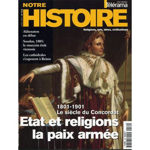Notre Histoire  N° 189 : Religions,Arts,Idées,Civilisations Coedition Télérama