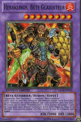 Yu-Gi-Oh! - Heraklinos, Bète Gladiateur  - Tdgs-Frse2