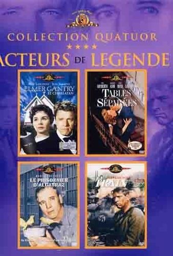 Burt Lancaster : Elmer Gantry Le Charlatan + Le Prisonnier D'alcatraz + Tables Séparées + Le Train