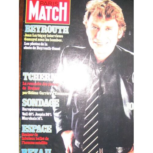 Paris Match N° 1813 Du 24 Février 1984  N° 1813 : Johnny Hallyday " Retour Au Rock "