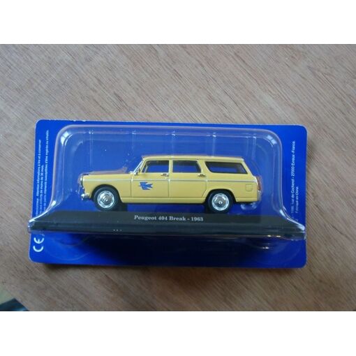 Miniature Peugeot 404 Sedan 1962 – SALVAT ES44 – Échelle 1/24 – Bleue – Neuve