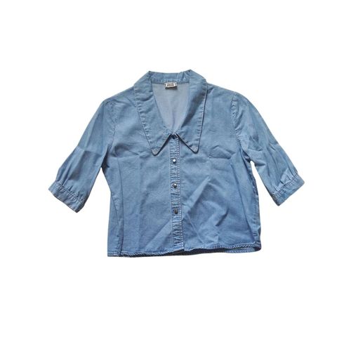 Chemise Jeans Court Et Oversize Taille Xs