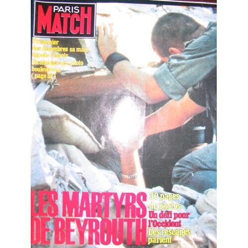 Paris Match Du 4 Novembre 1983  N° 1797 : Les Martyrs De Beyrouth