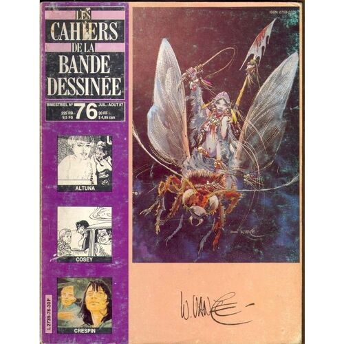 Les Cahiers De La Bande Dessinée  N° 76 : William Wance