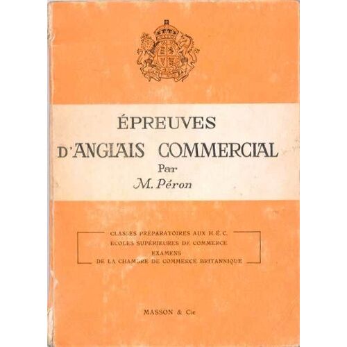 Epreuves D'anglais Commercial
