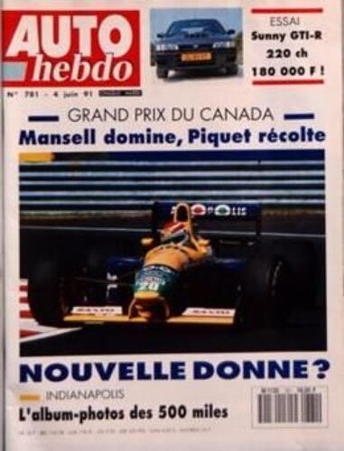 Auto Hebdo N° 781 Du 04/06/1991