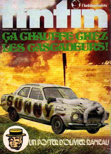 Revue Hebdomadaire Tintin  N° 67 : Ca Chauffe Chez Les Cascadeurs
