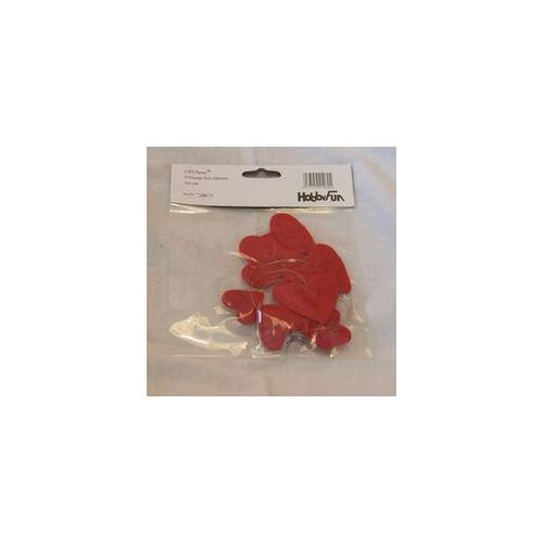 Guirlande feutrine longueur 1 mètre coeurs rouges - Hobby Fun