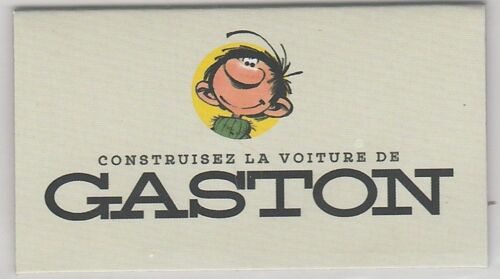 Gaston Lagaffe : Etiquette "Construisez La Voiture De Gaston" (2020)