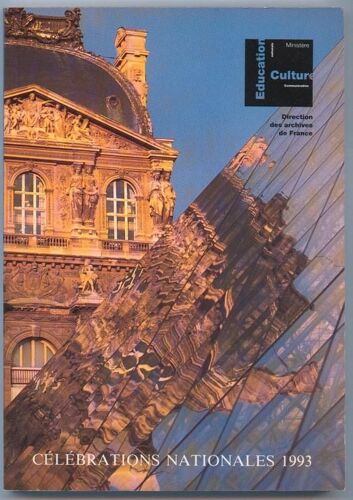 Celebrations Nationales 1993 - Ministere Education Nationale, Culture, Communication