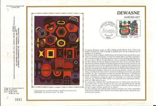 Document Philatélique Cef N° 676 S : Dewasne