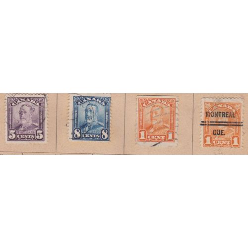 8 Timbres Canadiens . Canada Postage Stamp