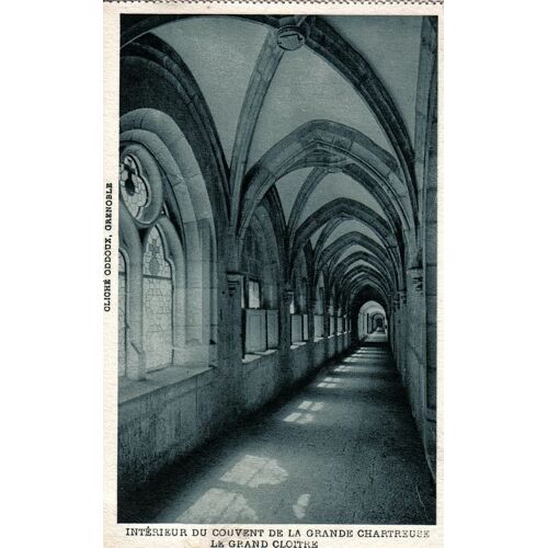 Carte Postale Ancienne, France, Isère ( 38 ), Couvent De La Grande Chartreuse, Le Grand Cloitre