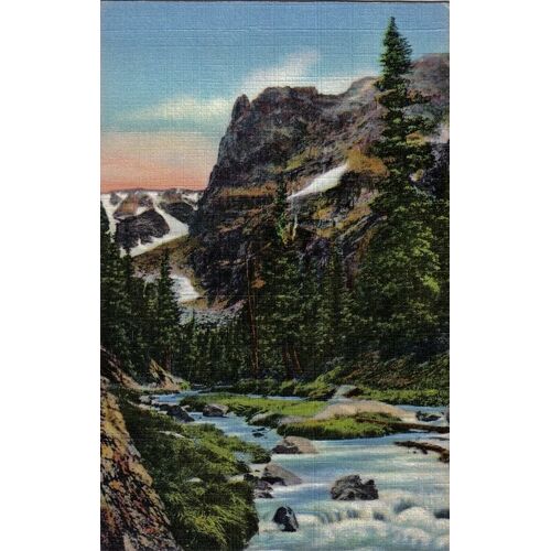 Carte Postale Ancienne, États Unis, Colorado, Odessa Lake, Rocky Mountain