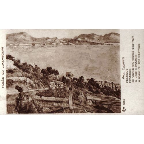 Carte Postale Ancienne, France, Paris ( 75 ), Musée Du Luxembourg, Paul Cézanne, L'estaque