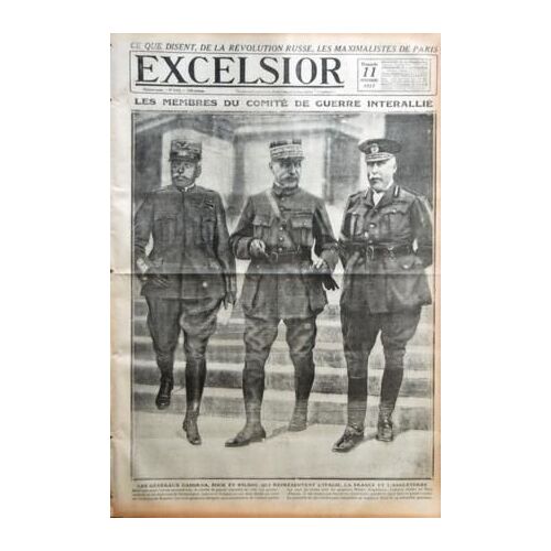 Excelsior N° 2553 Du 11/11/1917