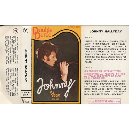 K7 Audio Johnny Hallyday Compil Vogue De 1975