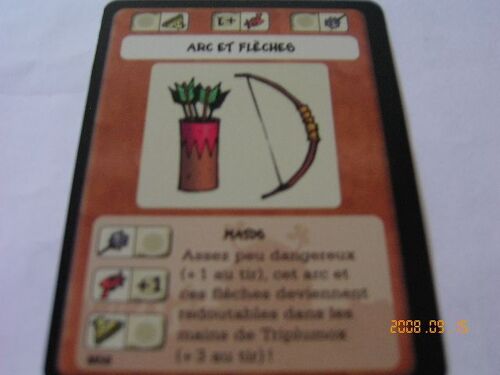 Kid Paddle : Blocks Attacks - Cartes A Collectionner & A Jouer - Cartes Blocks : M58 Arc Et Fleches