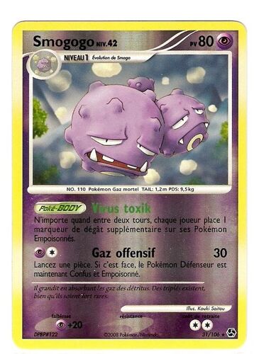 Smogogo Niv 42 80pv Holo 31/106 Diamant Et Perle Duels Au Sommet