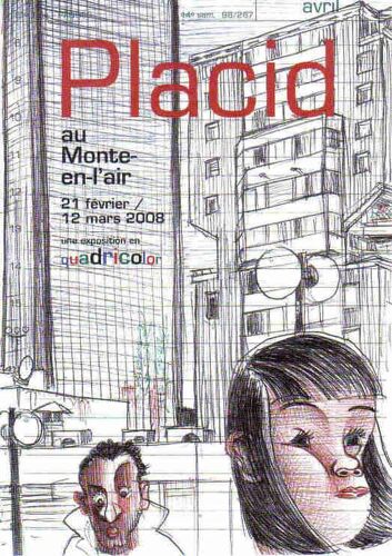 Carte Postale Placid Expo Monte En L'air Paris 2008