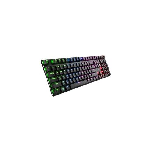 Sharkoon PureWriter RGB Red gaming, Clavier de jeu Noir, Kailh Red, FR lay-out, LED RGB