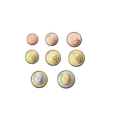 Espagne 2007+++ Série Complète 1ct-2euro Neuve+++Unc Issue De Rouleaux Bancaires+++Rare+++