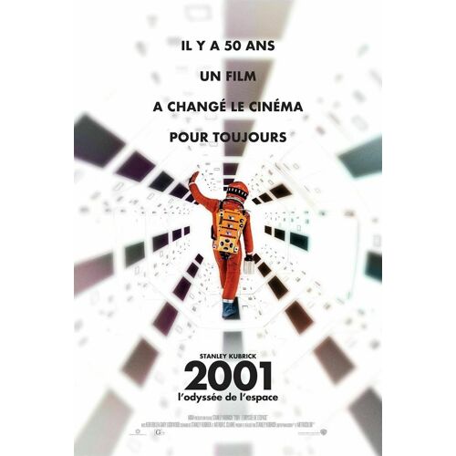 2001 : L'odyssée De L'espace - Véritable Affiche De Cinéma Roulée - Format 120x160 Cm - De Stanley Kubrick Avec Keir Dullea, Gary Lockwood, William Sylvester - 1968 Réédition 2018