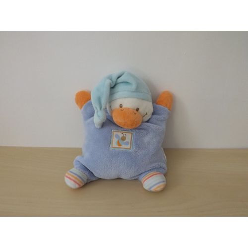 Doudou Canard Bleu Orange Nattou