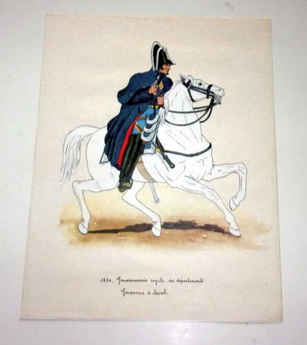 1830 - Gendarmerie Royale Des Départements - Gendarme À Cheval - Reproduction