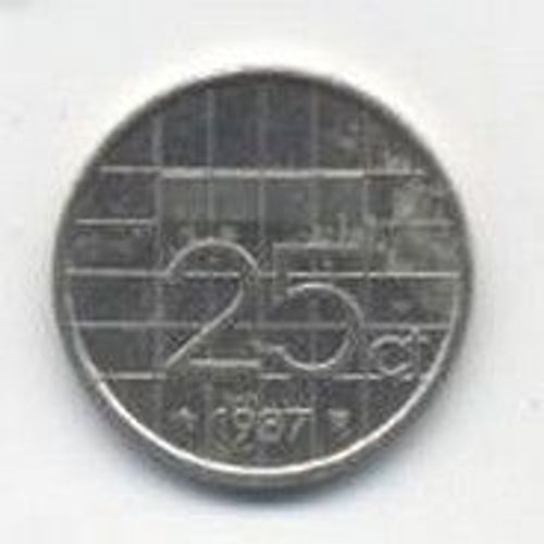Pays-Bas 25 Cent 1987