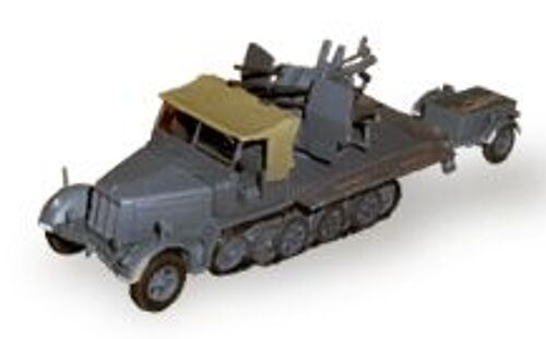 Char De Combat - Flakvierling Sd.Kfz 7/1 With Sd.Ah 51-Altaya-Altaya