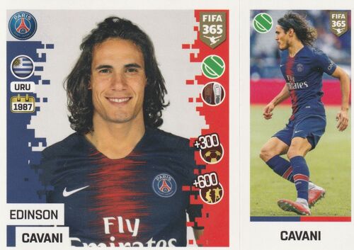 N° 159 - Stickers Image Panini Vignette - Foot Fifa 365 2019 - Cavani