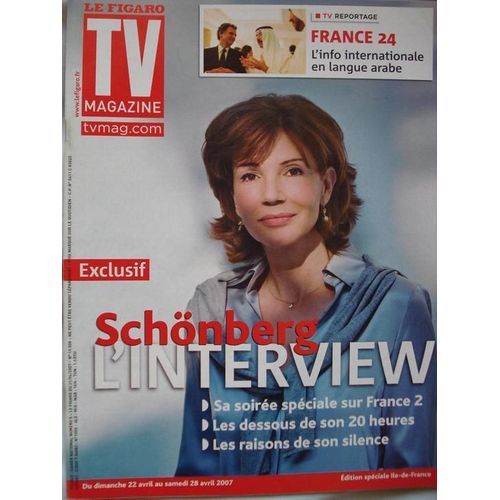 Le Figaro Tv  N° 19508 : Schonberg : L'interview; France 24
