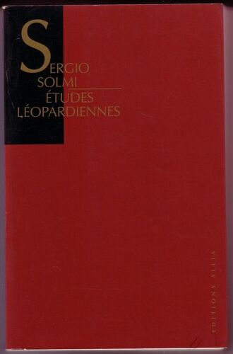 Etudes Leopardiennes