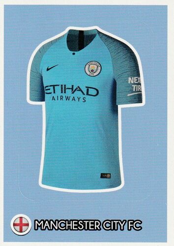 N° 42 - Stickers Image Panini Vignette - Foot Fifa 365 2019 - Maillots - City