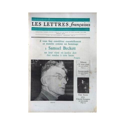 Lettres Francaises (Les) N° 1267 Du 22/01/1969