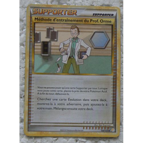 Methode D'entrainement Du Prof. Orme - Heartgold Et Soulsilver - 100/123 - Edition 2010