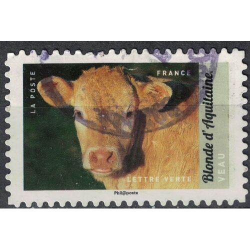France 2017 Oblitéré Rond Used Salon International De L'agriculture Veau Blonde D'aquitaine Y&t 1391 Su