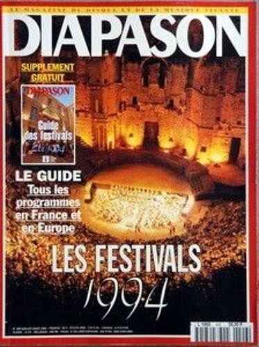 Diapason N° 406 Du 01/07/1994