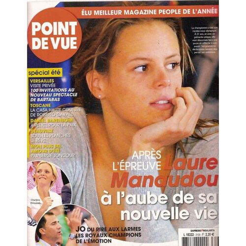 Point De Vue  N° 003135 : Laure Manaudou, Bartabas, Pekin 2008, Jeux Olympiques, Serge Joncour, Roberto Cavalli, Kate & William, Benetton, Sarah Marshall, Colombe Schneck, Daniel Borenboïm