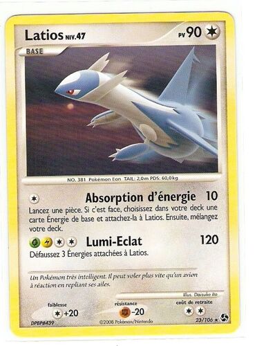Latios D&p "Duels Au Sommet" 90 Pv 23/106