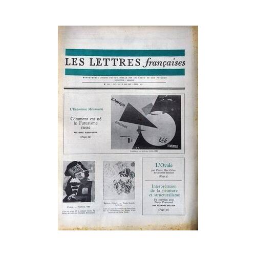Lettres Francaises (Les) N° 1181 Du 04/05/1967