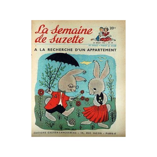 Semaine De Suzette (La) N° 39 Du 27/08/1953