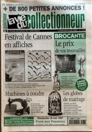 Vie Du Collectionneur (La) N° 177 Du 09/05/1997