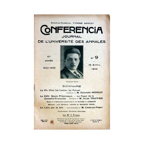 Conferencia N° 9 Du 15/04/1923
