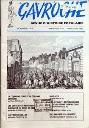 Gavroche N° 44 Du 01/03/1989