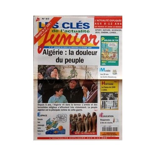 Cles De L'actualite Junior (Les) N° 97 Du 06/02/1997
