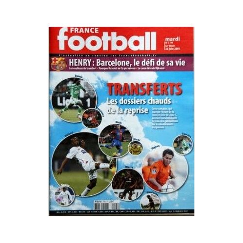 France Football N° 3194 Du 26/06/2007