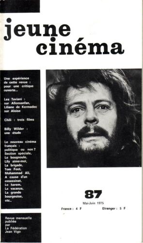 Jeune Cinéma  N° 87 : Les Frères Tavianni - Billy Wilder - Mohamed Ali
