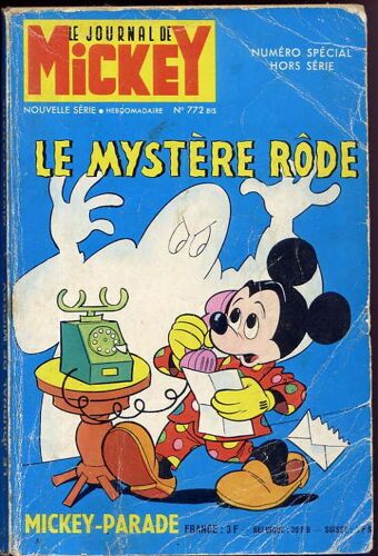 Mickey Parade N° Special Hors Serie 772 Bis Le Mystere Rode